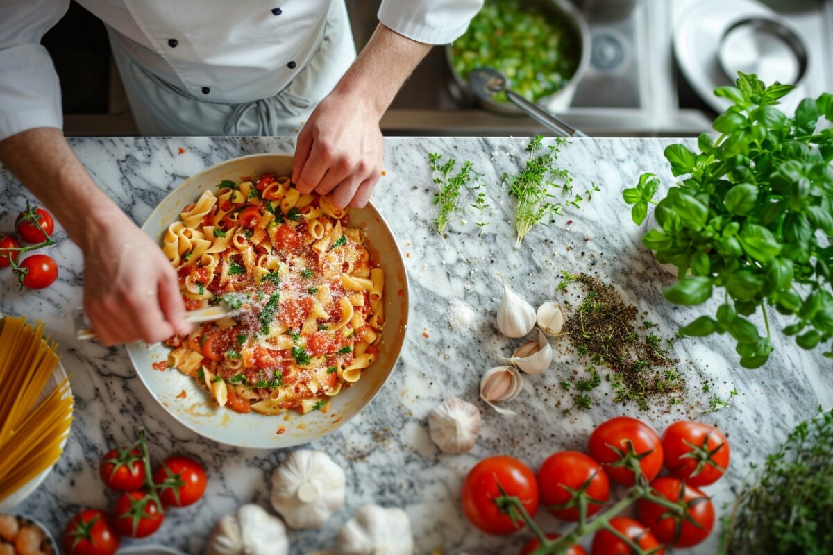 Découvrez comment ce chef transforme les simples pâtes à la tomate en un plat exquis et gourmet