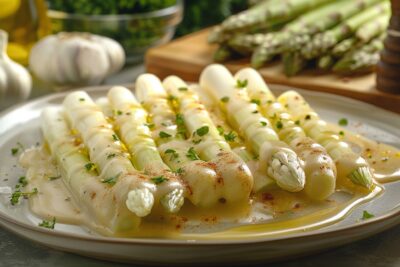 Découvrez le secret des asperges blanches de Cyril Lignac et sa sauce envoûtante qui transformera vos repas de printemps