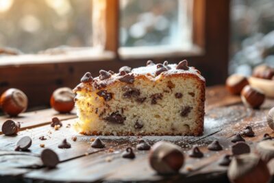 Les secrets d'un goûter parfait : fondant aux noisettes et pépites de chocolat à découvrir