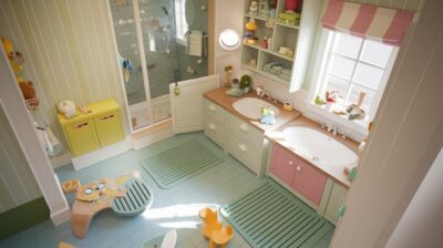 mesures de sécurité indispensables pour la salle de bains des enfants